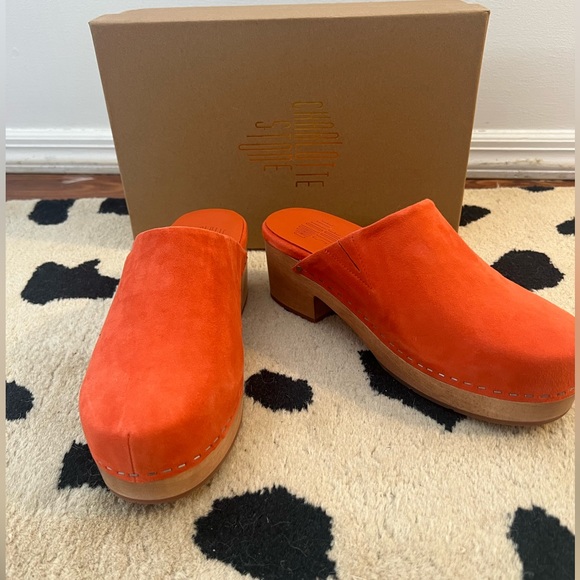 Charlotte Stone Shoes - Charlotte Stone Martino Clog in Tangerine. NWT!